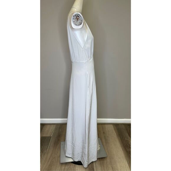 NWT TOTEME Halterneck silk crêpe de chine maxi dress Size US 4 $960 - Picture 9 of 12